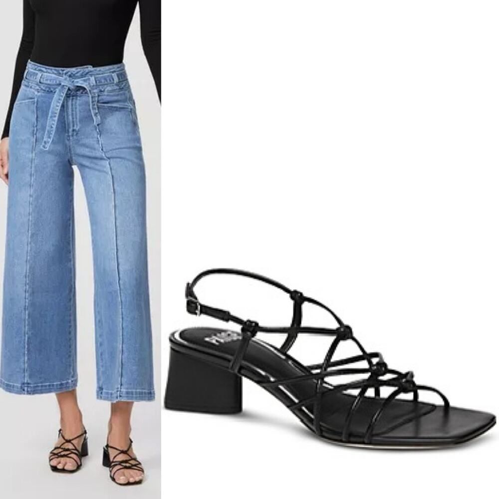 PAIGE | Women's Gianna Square Toe Strappy Block Heel Sandals